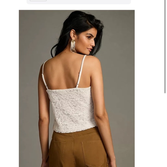 ANTHROPOLOGIE: White Lace Tank - Picture 2 of 3